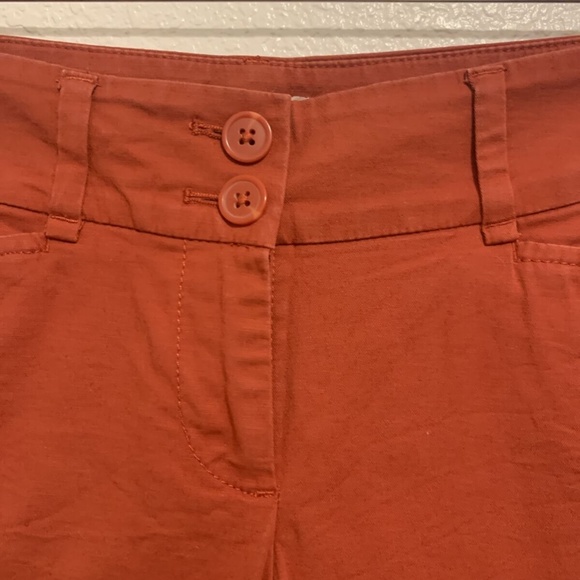 Classic Ann Taylor Loft Rust Red Capri Pant Woman's Petite 2 - Picture 2 of 11